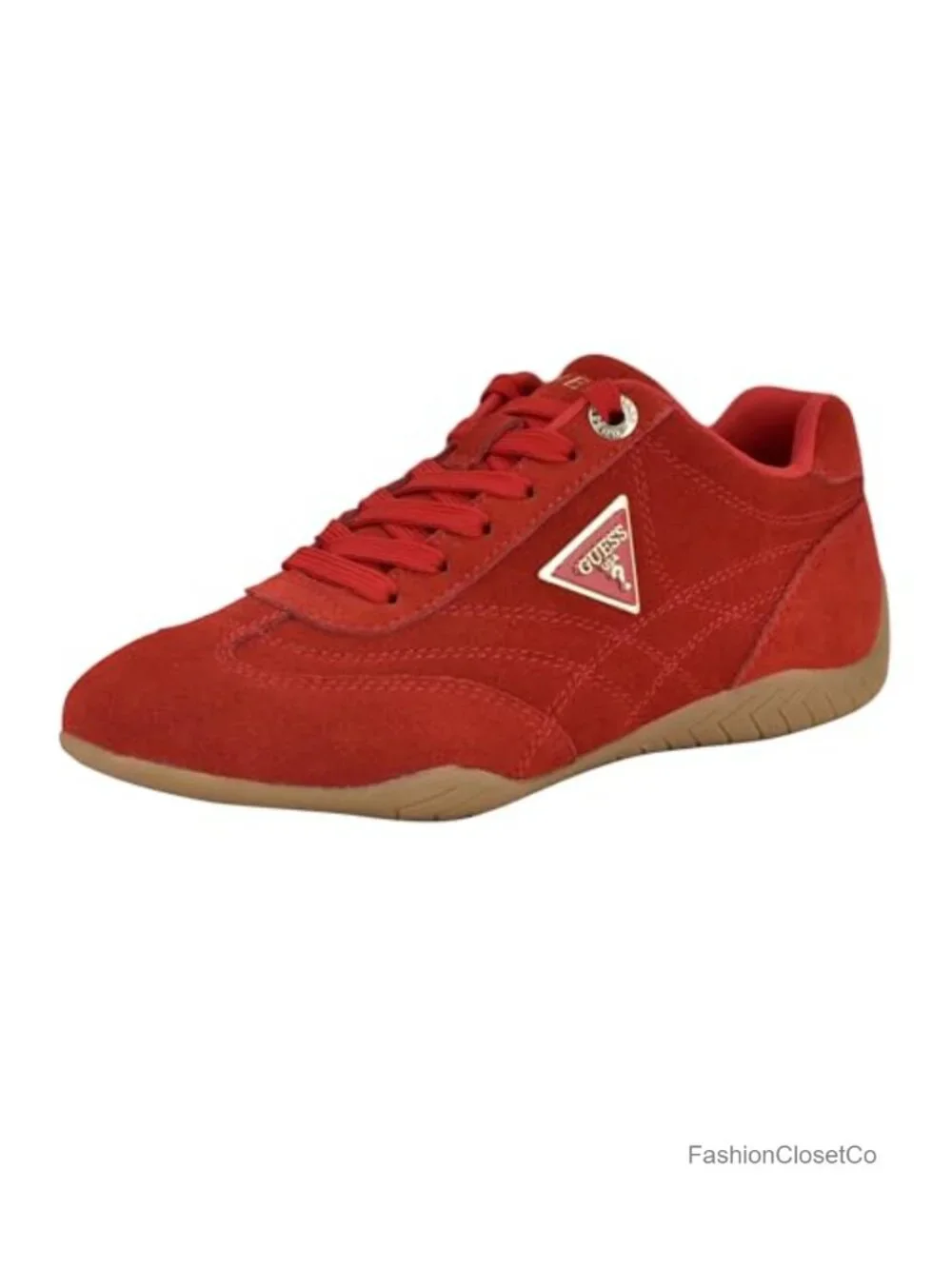 Suede Fashion Sneakers with Lace-Up Closure
